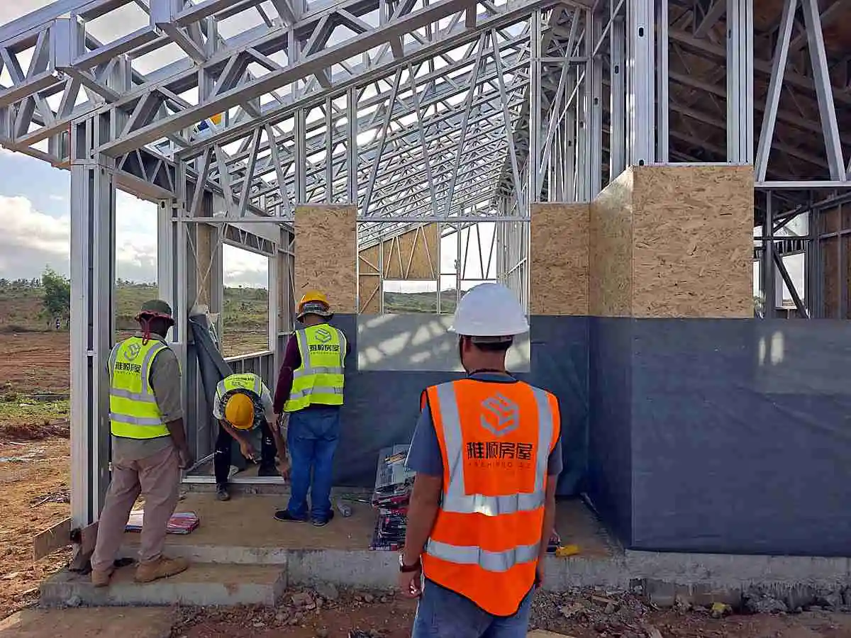 YSHUN FIJI light steel building project 3