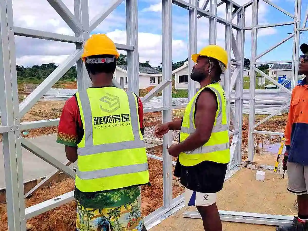 YSHUN FIJI light steel building project 7